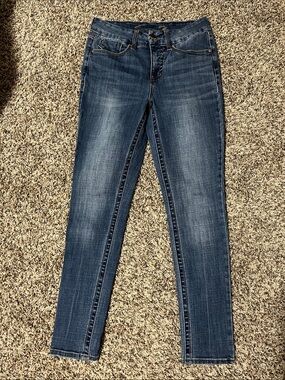 Seven7 Women's Medium Dark Blue Skinny Jeans